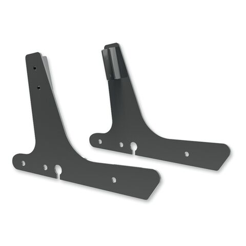 Drag Specialties Sissy Bar Side Plates For Harley Sportster 2004-2022 Black [Open Box]
