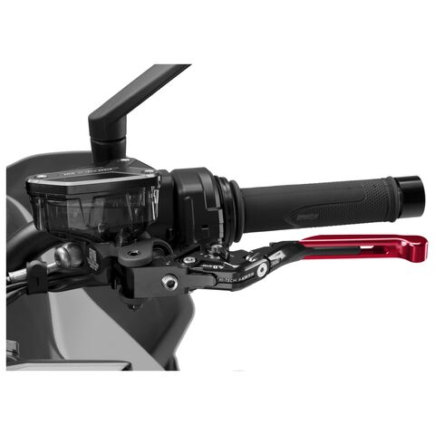 Puig Foldable Extendable Clutch Lever 4.0 Red/Black/Black [Blemished - Good]