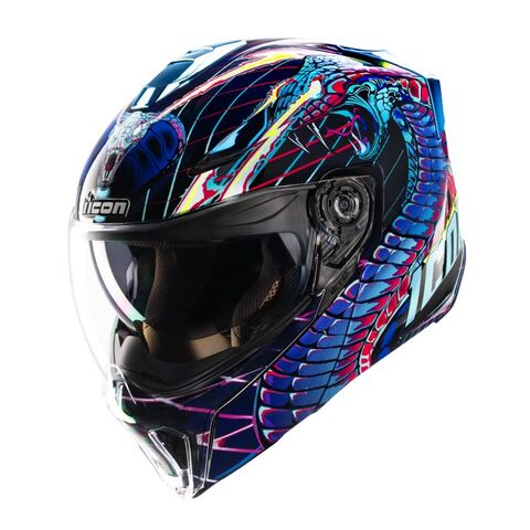 Icon Threshold Lazer Cobra Helmet Blue / 3XL [Open Box] 3XL / Blue [Blemished - Good]