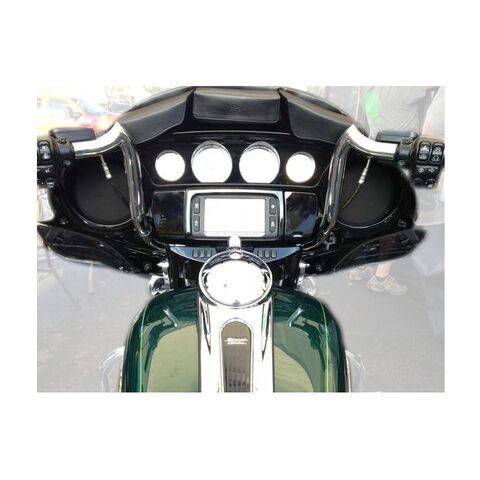 KST Kustoms 1 1/4" Mayhem Bagger Handlebars For Harley Touring 1986-2025 12" Rise / Satin Black [Previously Installed]