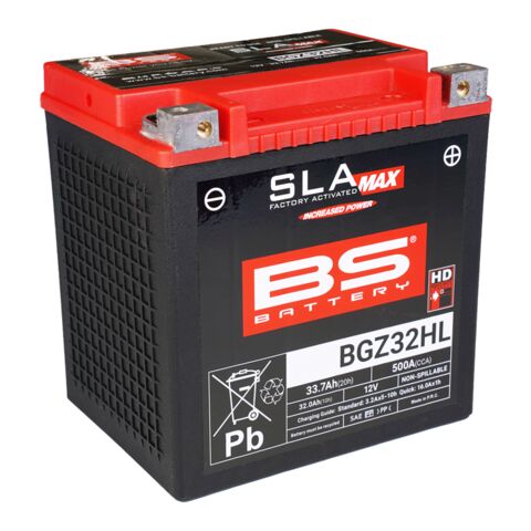 BS Battery BGZ32HL SLA Max Factory-Activated AGM Battery