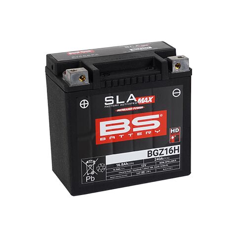 BS Battery BGZ16H SLA Max Factory-Activated AGM Battery