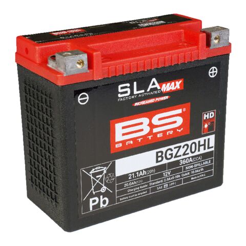 BS Battery BGZ20HL SLA Max Factory-Activated AGM Battery
