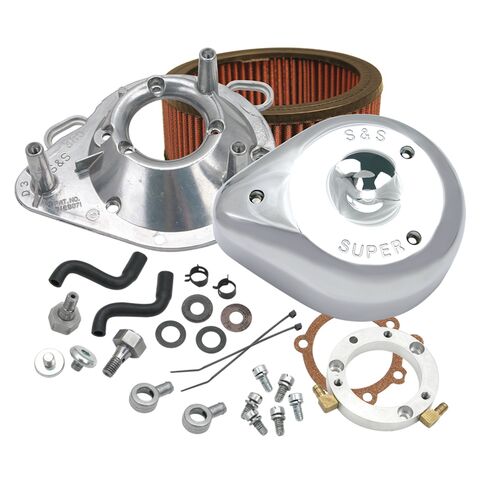 S&S Cycle Teardrop Air Cleaner Kit For Harley EFI Big Twin 2001-2017 Chrome [Blemished - Very Good]