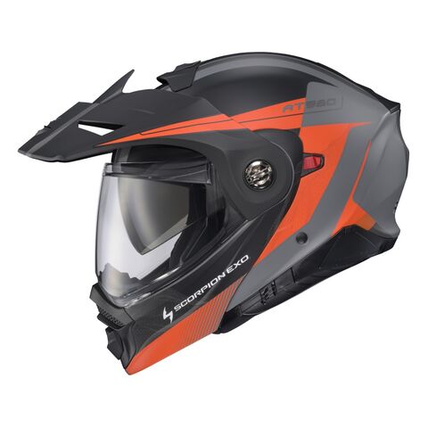 Scorpion EXO-AT960 Topographic 2 Helmet Orange/Grey / XL [Demo - Good]