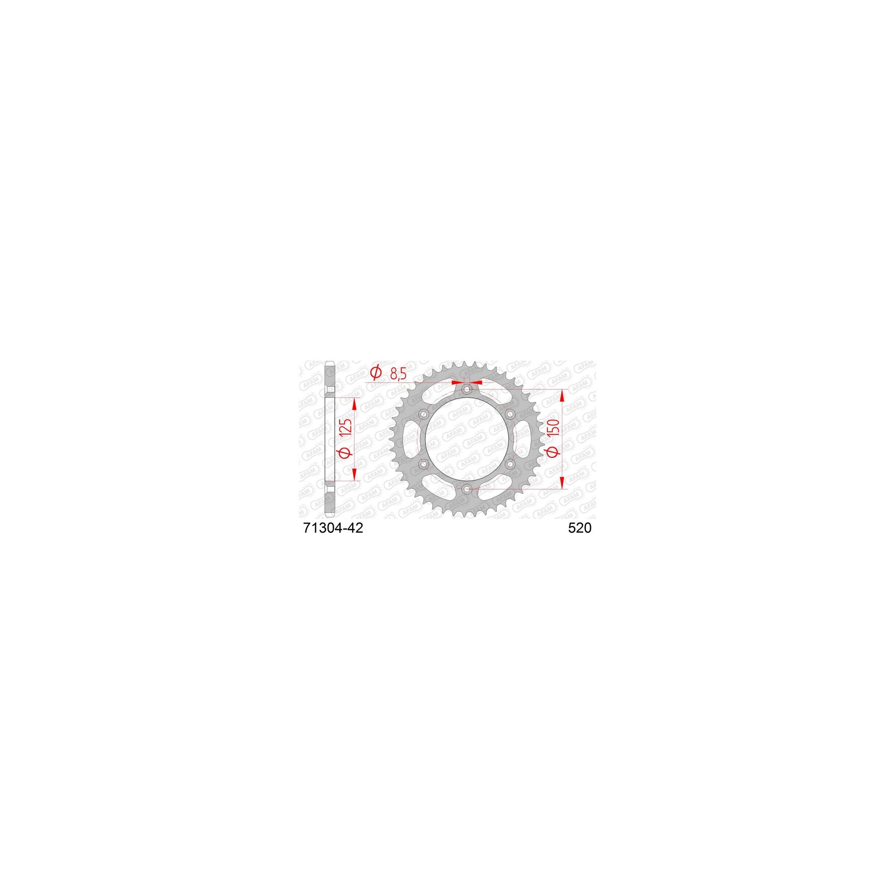 Afam Sprockets AFAM Standard Rear Steel Sprocket CFMoto / KTM / Husqvarna / Gas Gas / Stark / Husaberg / AJP / Triumph 125cc-901cc - $75.99 at RevZilla