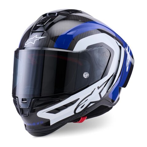 Alpinestars Supertech R10 Carbon Arius Helmet Black/White/Blue / MD [Open Box]