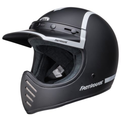 Bell X Fasthouse Moto-3 Old Road Helmet Black/White / XL [Blemished - Good]