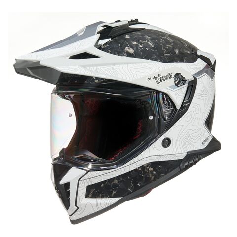 SEDICI Duale Dakar Forged Carbon Helmet MD / White/Black [Blemished - Good]