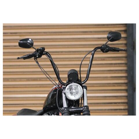 Burly Handlebar Cable Installation Kit For Harley Sportster 1997-2003 Black Vinyl / Clubman Bars [Open Box]