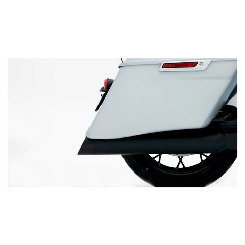 Rinehart 4 1/2" DBX 45 Slip-On Mufflers For Harley Touring 2017-2026 Black Slash End Caps / Black Mufflers [Demo - Acceptable]