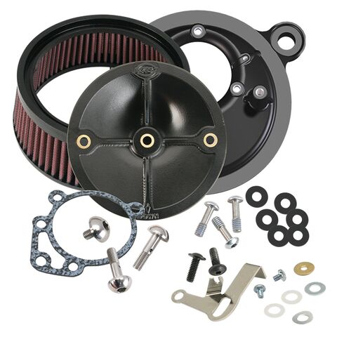 S&S Cycle Stealth Air Cleaner Kit For Shorty Super E / G Carburetor For Harley Big Twin 1999-2006 [Previously Installed]