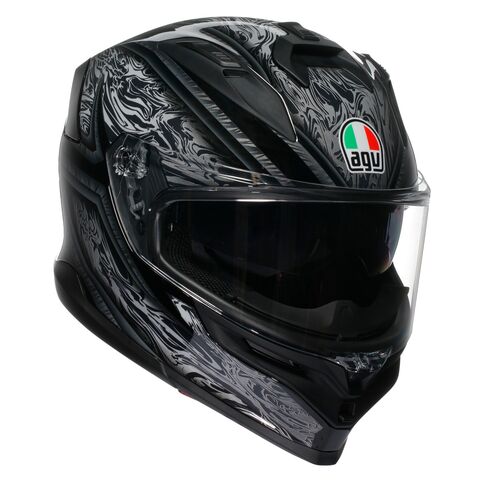 AGV K7 Damascus Helmet Black/Silver / LG [Open Box]