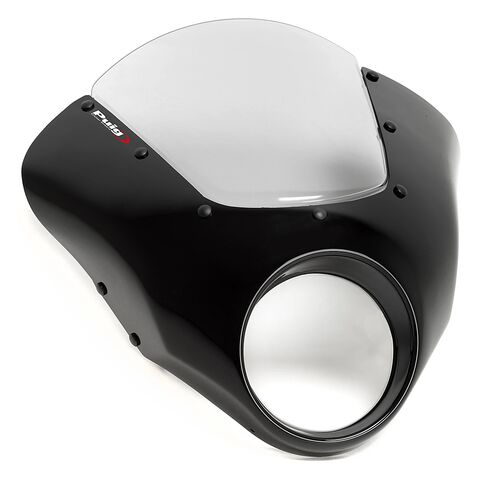 Puig Dark Night Semi-Fairing Honda Rebel 1100 2021-2026 Matte Black / Smoke [Demo - Acceptable]