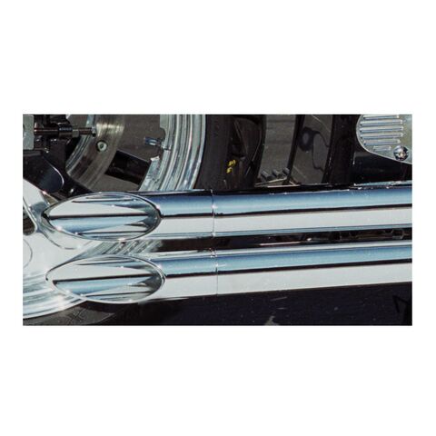 Baron Family Jewel Exhaust Tip Extreme Slash / Chrome [Blemished - Good]