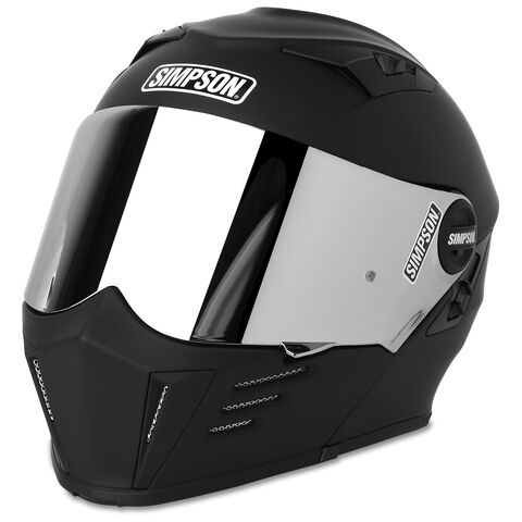 Simpson Mod Bandit Helmet Matte Black / MD [Blemished - Very Good] MD / Matte Black [Blemished - Very Good]