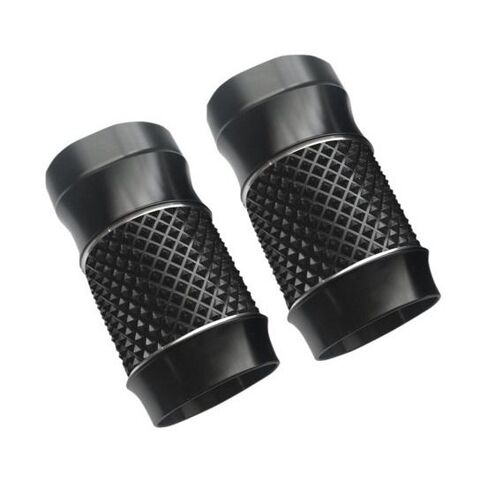 Eddie Trotta Cross Cut Fork Slider Covers For Harley Touring 2014-2025 Stock Length / Black [Open Box] Black / Stock Length [Demo - Acceptable]