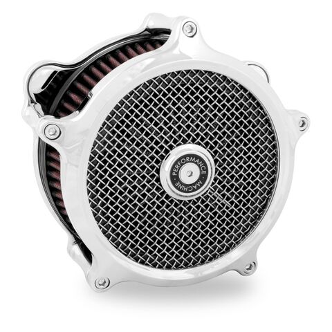 Performance Machine Super Gas Air Cleaner Intake For Harley Touring / Softail 2023-2026 Chrome [Open Box]