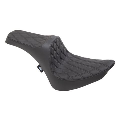 Drag Specialties Predator III Seat For Harley Softail 1984-1999 Double Diamond / Black Stitch [Open Box]
