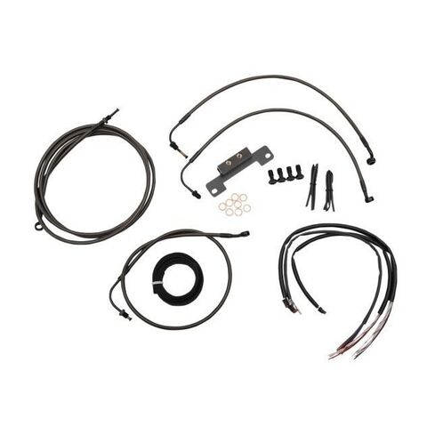 LA Choppers Handlebar Cable Brake Line And Wire Kit For Harley Touring 2023-2026 15"-17" Apes / Midni... [Open Box]