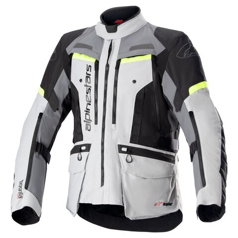 Alpinestars Bogota Pro Drystar Jacket Ice Grey/Dark Grey/Fluo Yellow / 2XL [Blemished - Very Good]