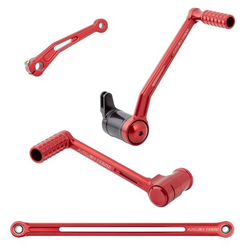 Arlen Ness Speedliner II Foot Control Kit For Harley Touring 2014-2026 Toe Shift / Red [Open Box]
