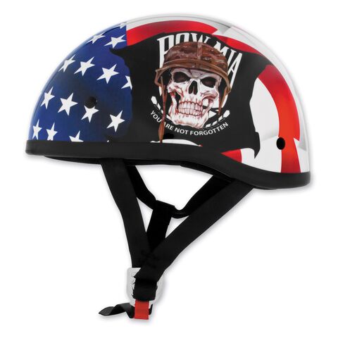 Skid Lid POW MIA Helmet MD / Red/White/Blue [Blemished - Good]