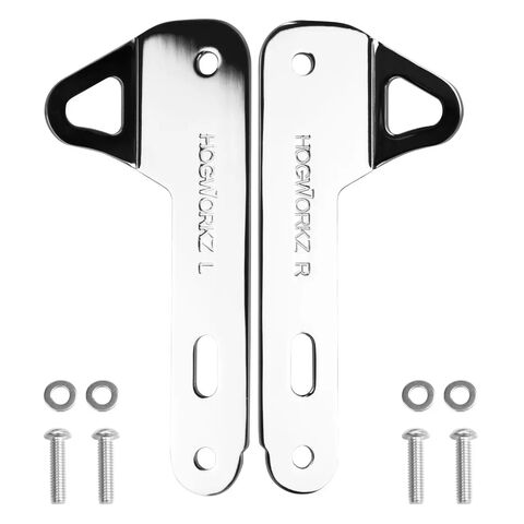 HogWorkz Trailer Tie Down Brackets For Harley Touring 1997-2024 Chrome [Blemished - Very Good]