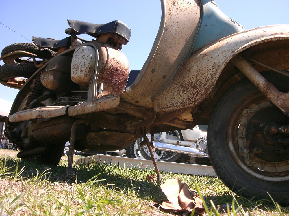 rusty scooter