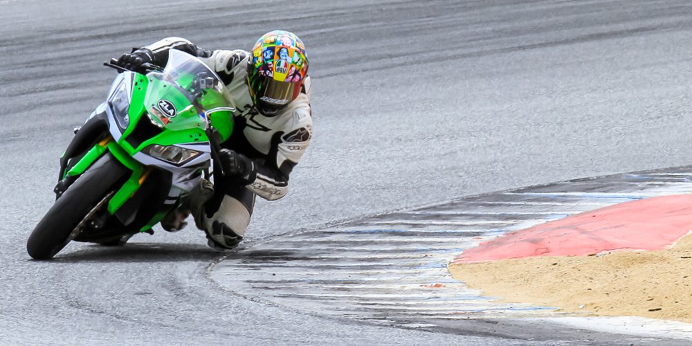 Riding the ZX-10R at Laguna Seca