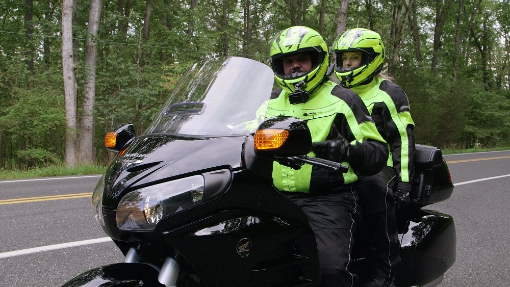 two up riding the Gold Wing