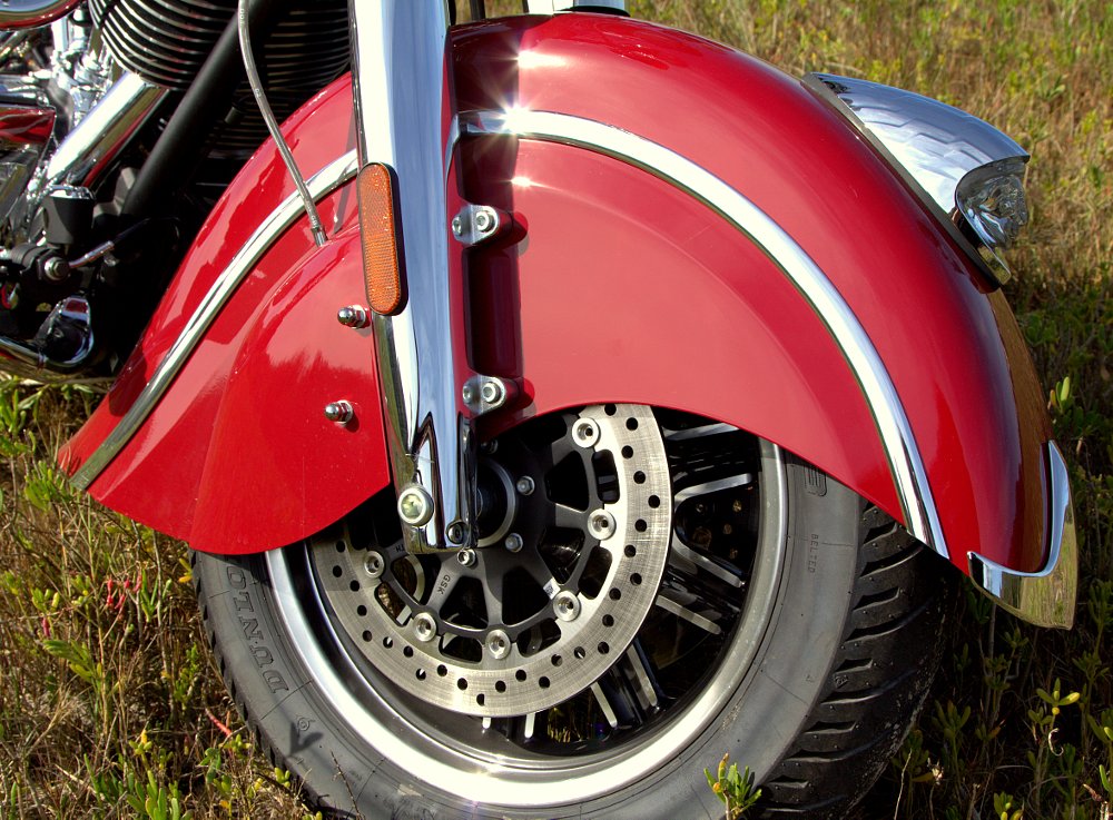 Wheel, fender, brake, and tire