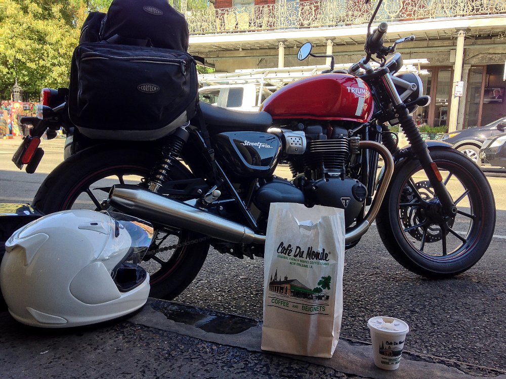 Spurgeon Dunbar Triumph Bonneville Street Twin Cafe Du Monde