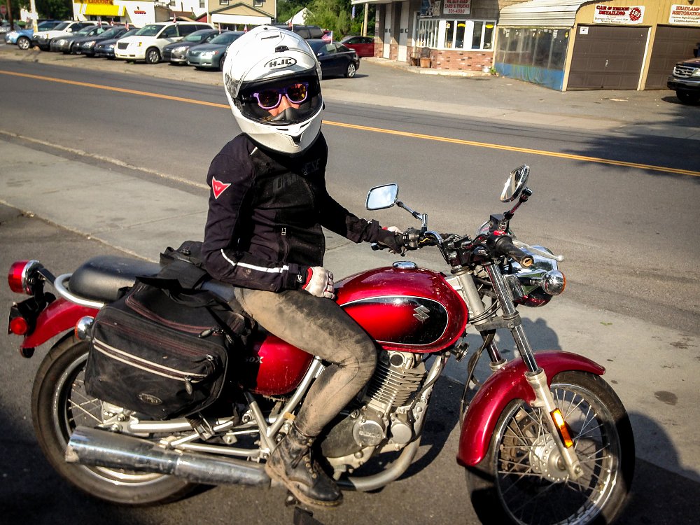 Meagan Benz Suzuki TU250X