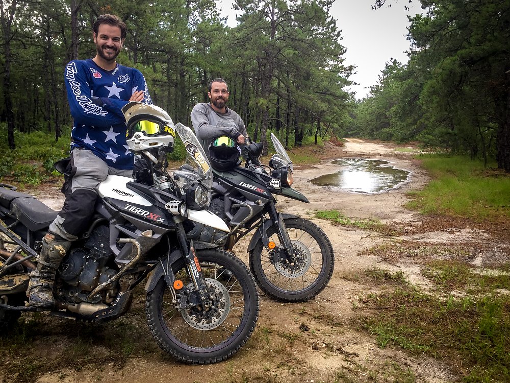 Spurgeon Dunbar and Brett Walling Triumph Tiger 800 XCx
