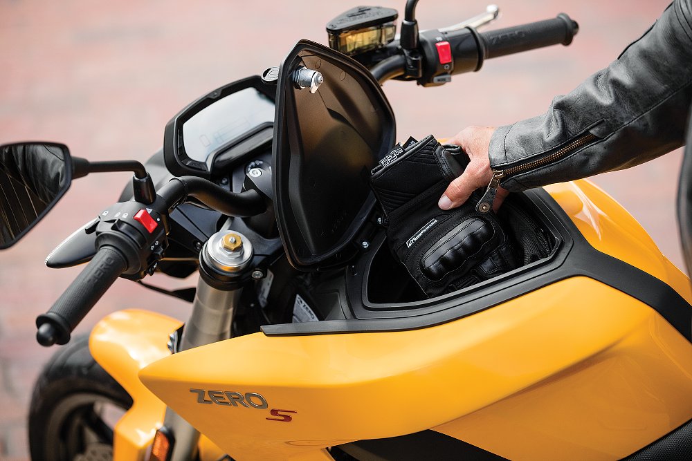 2017 Zero S locking compartment