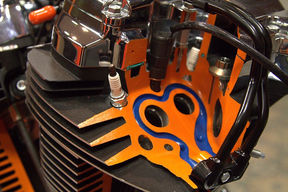 Milwaukee-Eight engine cutaway