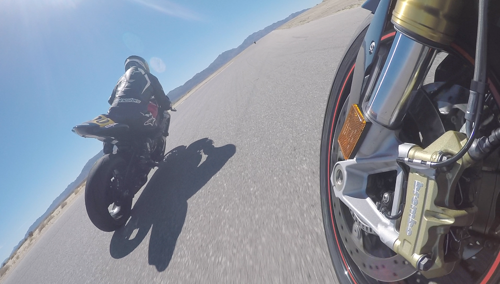 BMW S 1000 RR at the track