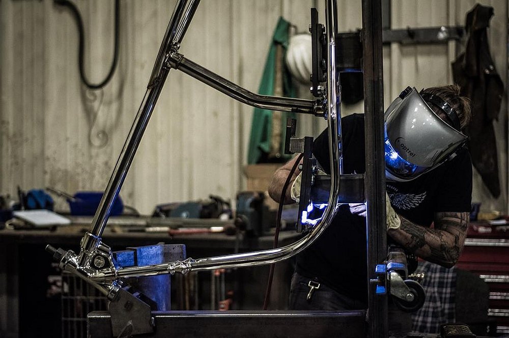 Welding a frame