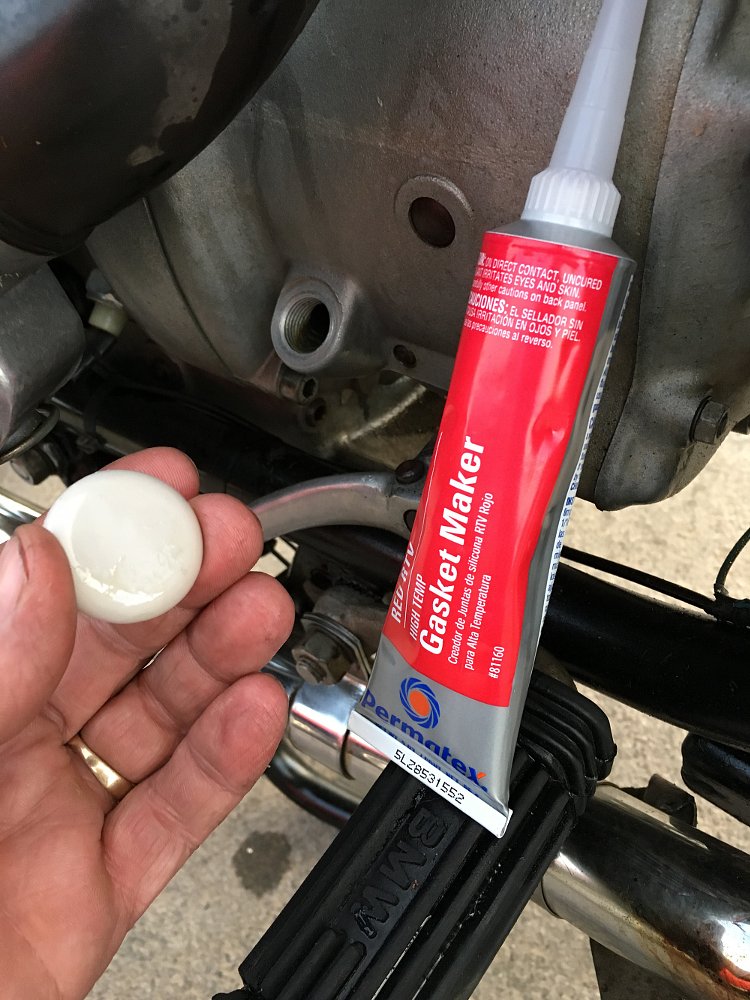 improvised oil filler cap