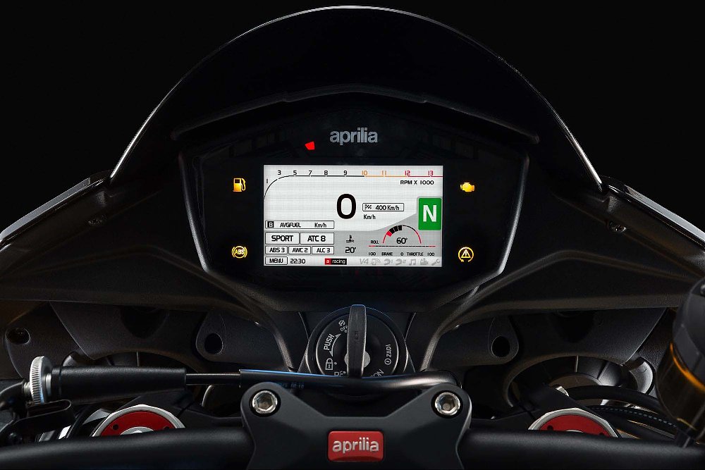 Aprilia TFT display