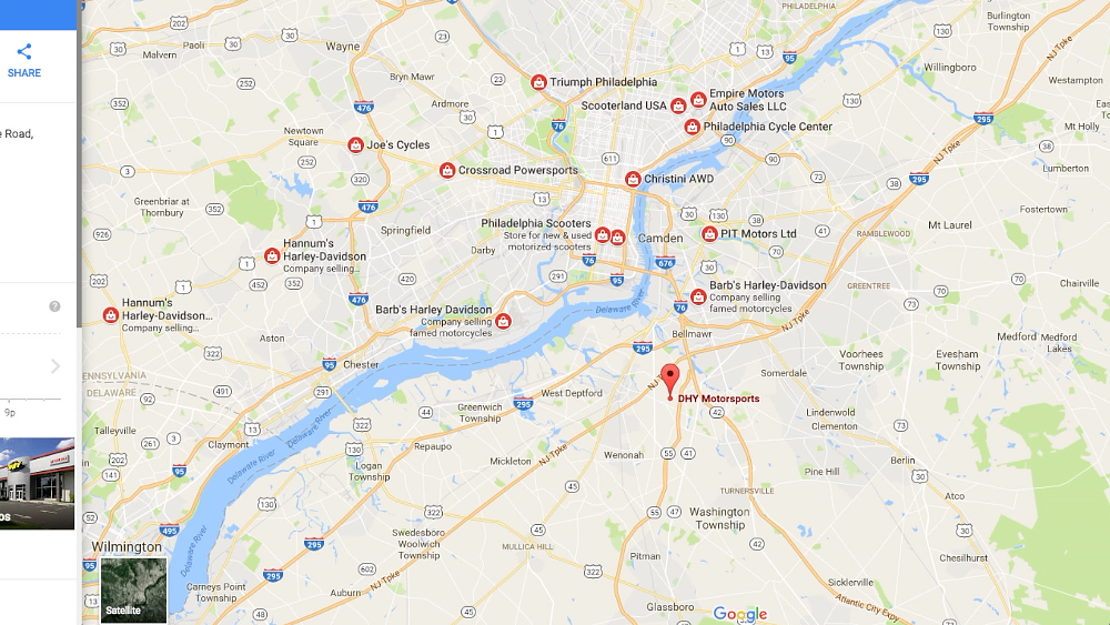 Motorcycle Dealership Search