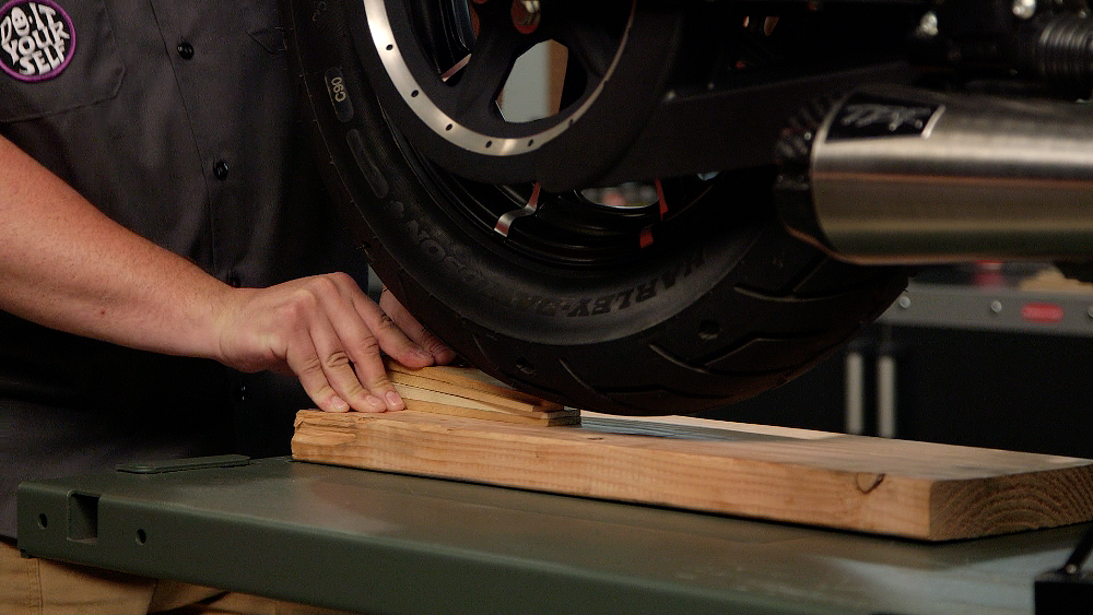 Wood block and shims