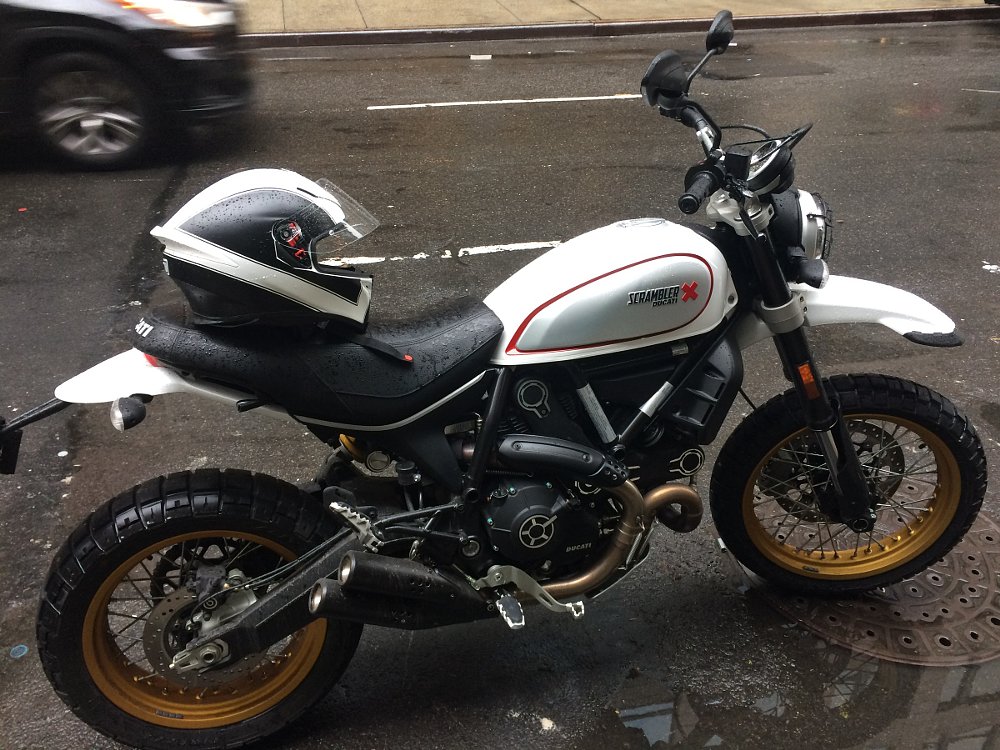 Ducati Scrambler Desert Sled in the city
