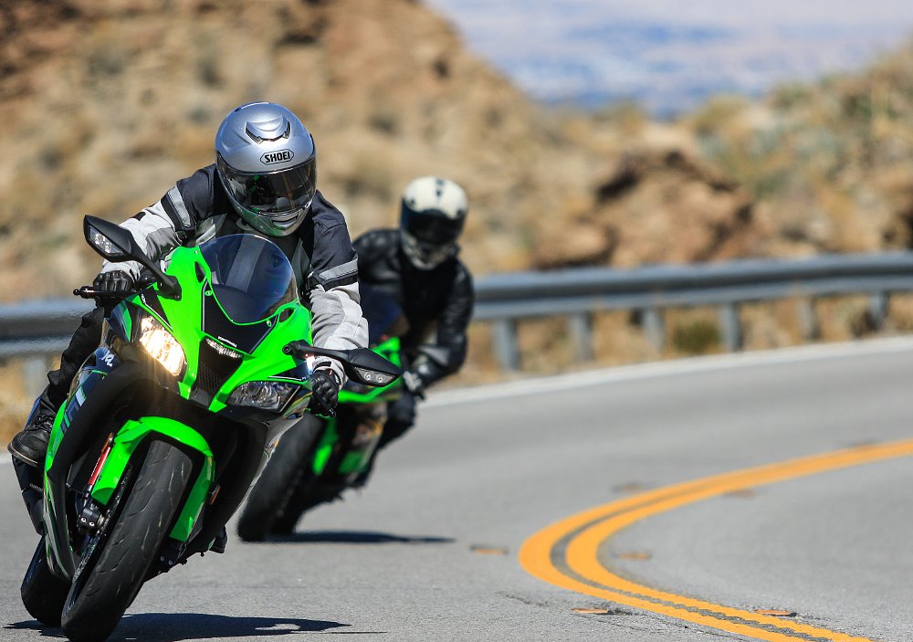 riding the Kawasaki Ninja ZX-10R and ZX-6R