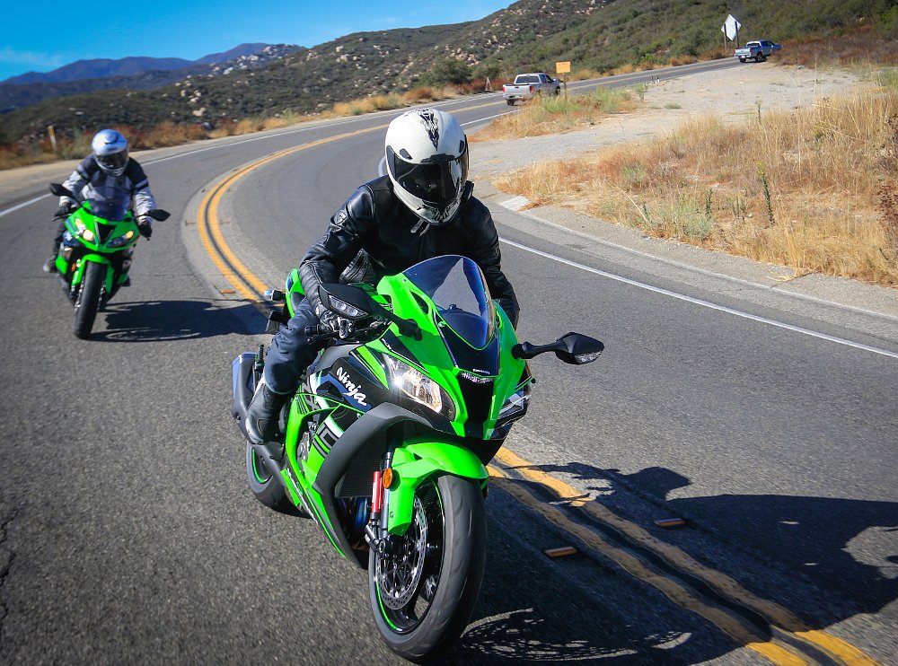 riding the Kawasaki Ninja ZX-10R and ZX-6R