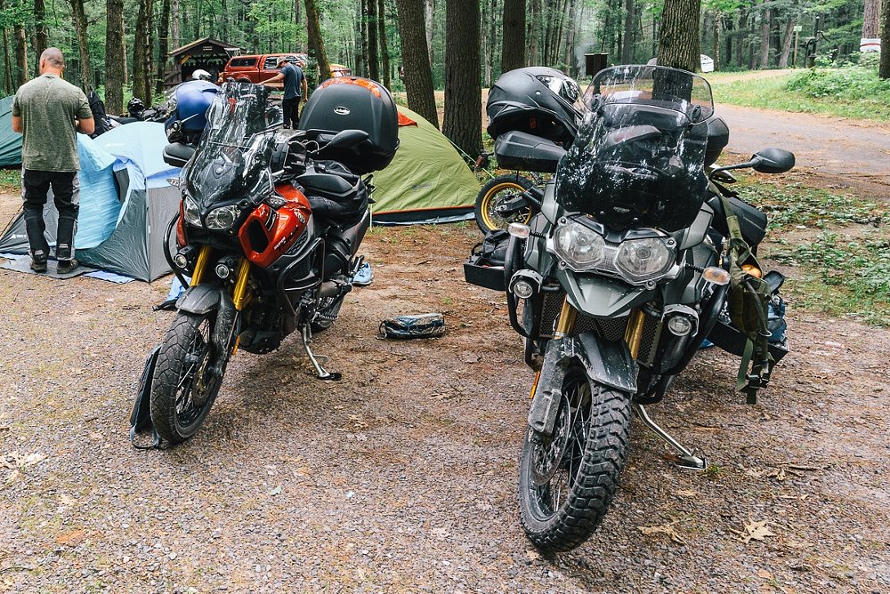 camping on the trail