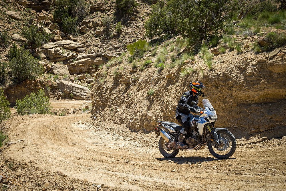 Spurgeon Dunbar riding the Honda Africa Twin