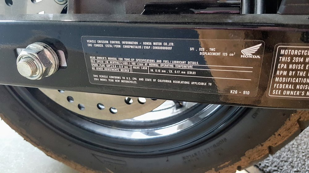 Swingarm sticker