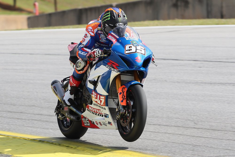 Roger Hayden on Yoshimura Suzuki